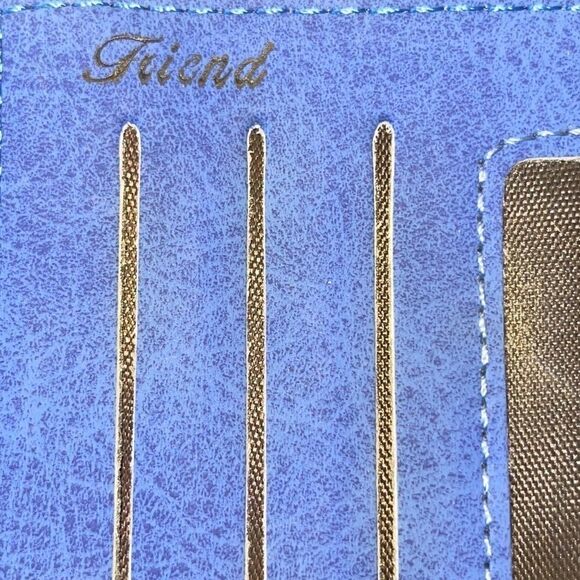 NWOT Multi compartment cobalt blue vegan wallet - Picture 11 of 11